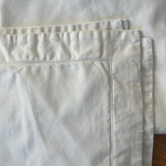 Damask Charter Club set of 2 Euro shams 100% Pima cotton white square - Picture 2 of 5